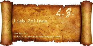 Lieb Zelinda névjegykártya